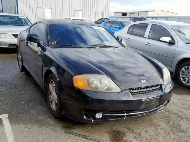 KMHHM65D63U077017 - 2003 HYUNDAI TIBURON BLACK photo 1