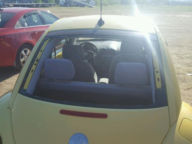 3VWCD31C75M410260 - 2005 VOLKSWAGEN NEW BEETLE Sarı foto 9