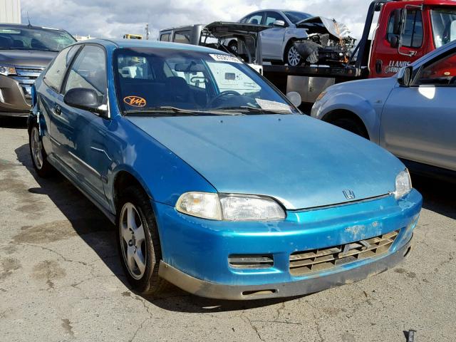 2HGEH2458NH500802 - 1992 HONDA CIVIC DX TEAL photo 1