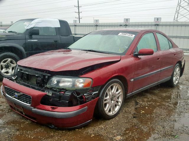 YV1RS59V742357533 - 2004 VOLVO S60 2.5T MAROON photo 2