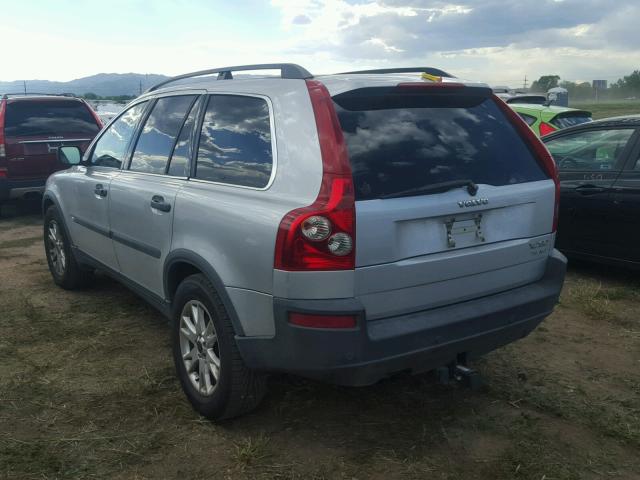 YV1CM91H841060130 - 2004 VOLVO XC90 T6 SILVER photo 3