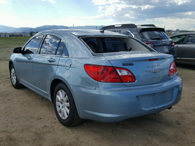 1C3LC46B49N514555 - 2009 CHRYSLER SEBRING LX BLUE photo 3