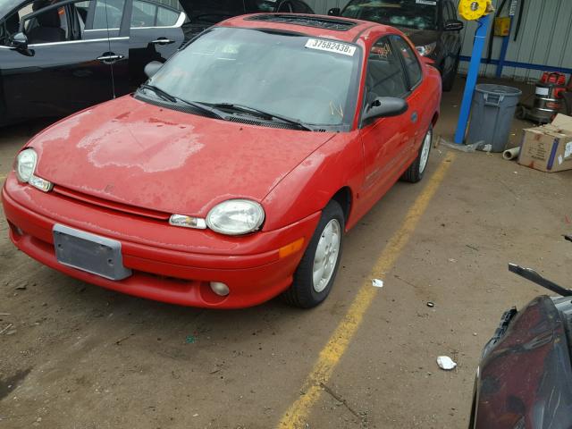 1B3ES42Y2WD729100 - 1998 DODGE NEON HIGHL RED photo 2