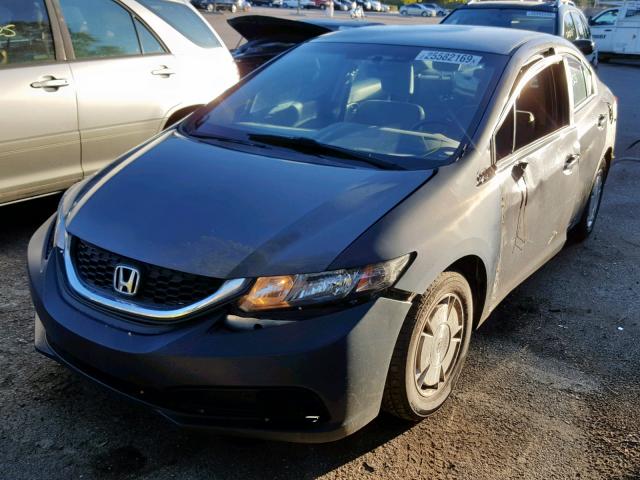 2HGFB2F69DH528196 - 2013 HONDA CIVIC HF GRAY photo 2