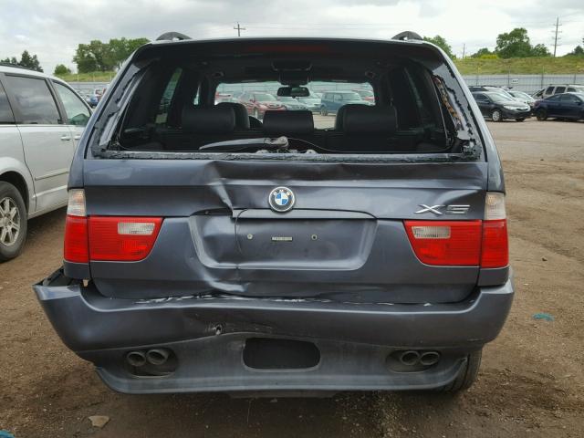 5UXFB335X2LH33284 - 2002 BMW X5 4.4I GRAY photo 9