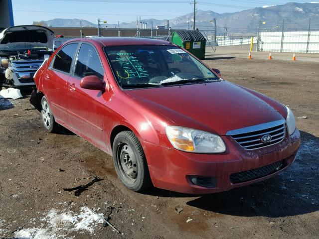 KNAFE122175446877 - 2007 KIA SPECTRA EX MAROON photo 1