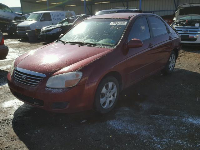 KNAFE122175446877 - 2007 KIA SPECTRA EX MAROON photo 2