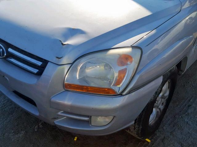 KNDJF723367185860 - 2006 KIA NEW SPORTA GRAY photo 9