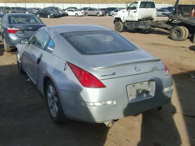 JN1AZ34D14M103020 - 2004 NISSAN 350Z COUPE SILVER photo 3