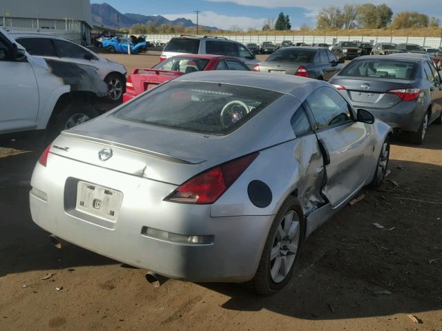 JN1AZ34D14M103020 - 2004 NISSAN 350Z COUPE SILVER photo 4