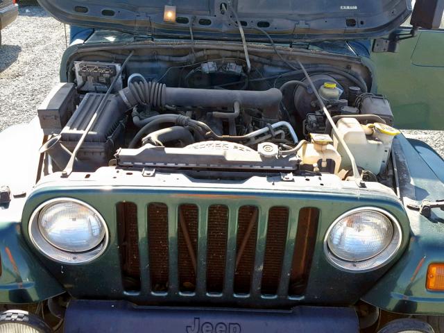 1J4FA59S4YP792823 - 2000 JEEP WRANGLER / GREEN photo 7