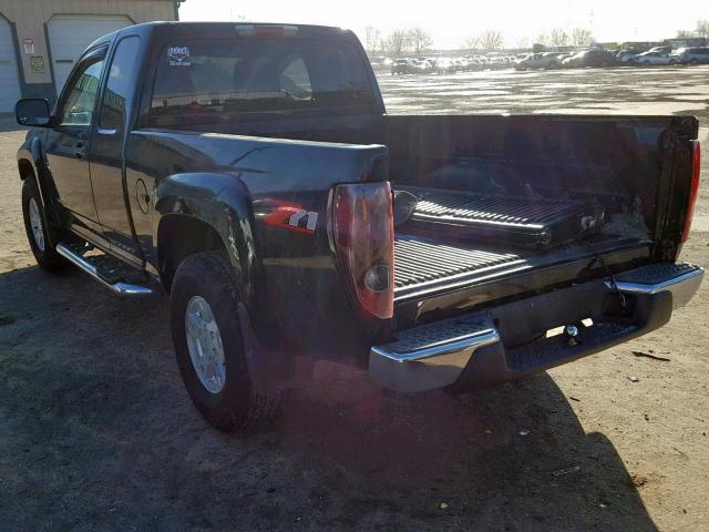 1GCDS196748221644 - 2004 CHEVROLET COLORADO BLACK photo 3