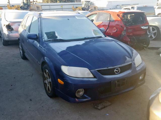 JM1BJ245521567292 - 2002 MAZDA PROTEGE PR BLUE photo 1