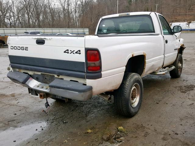 3B7KF26ZX1M541838 - 2001 DODGE RAM 2500 WHITE photo 4