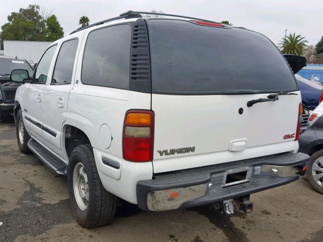 1GKEC13T91R151171 - 2001 GMC YUKON WHITE photo 3