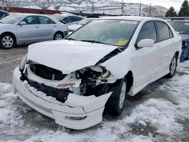 1NXBR32E77Z854989 - 2007 TOYOTA COROLLA S WHITE photo 2