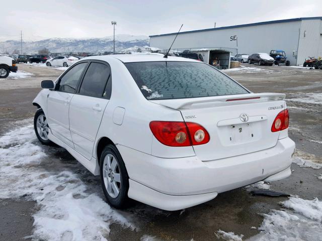 1NXBR32E77Z854989 - 2007 TOYOTA COROLLA S WHITE photo 3