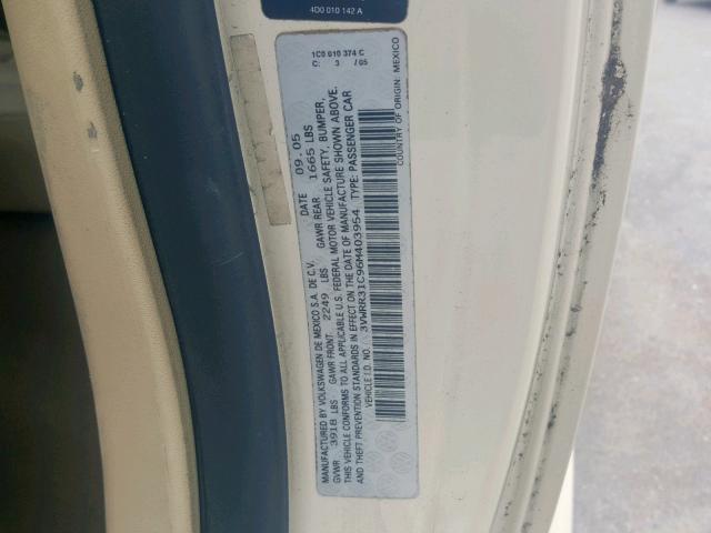 3VWRR31C96M403954 - 2006 VOLKSWAGEN NEW BEETLE Creme Foto 10