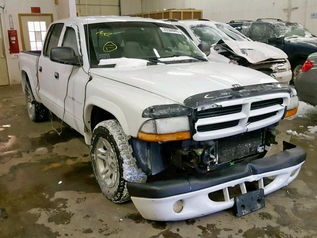 1B7HL38N32S637015 - 2002 DODGE DAKOTA QUA WHITE photo 1