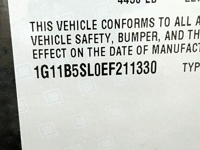 1G11B5SL0EF211330 - 2014 CHEVROLET MALIBU LS BLACK photo 10