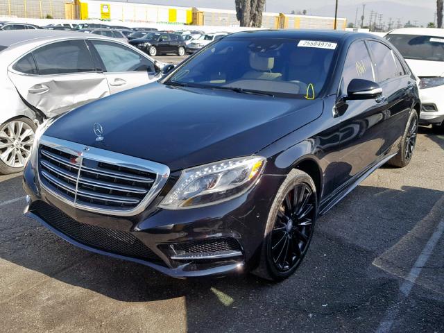 WDDUG8CB0FA152457 - 2015 MERCEDES-BENZ S 550 BLACK photo 2