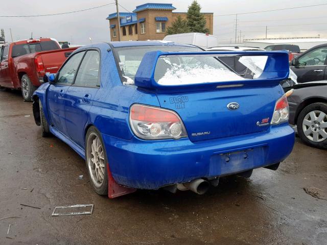 JF1GD79636G522730 - 2006 SUBARU IMPREZA WR BLUE photo 3