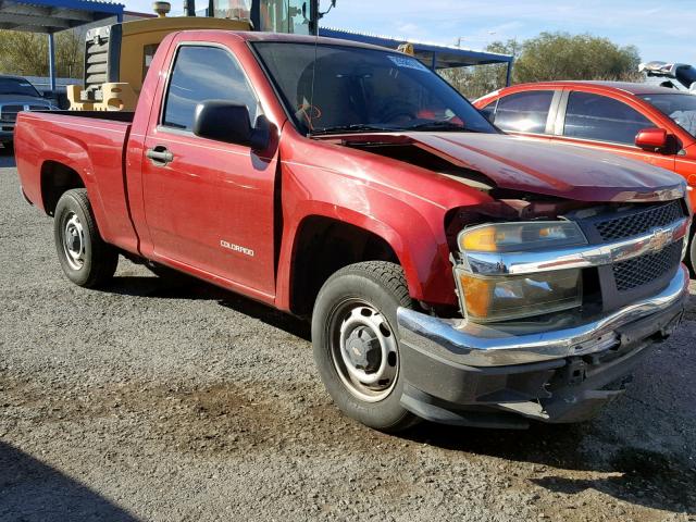 1GCCS148258175310 - 2005 CHEVROLET COLORADO RED photo 1