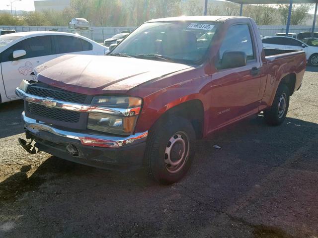 1GCCS148258175310 - 2005 CHEVROLET COLORADO RED photo 2