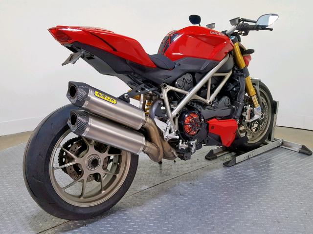 ZDM11BEW9AB002236 - 2010 DUCATI STREETFIGH RED photo 8