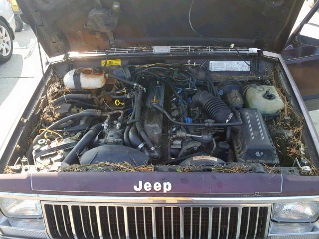 1J4FJ58L4LL191549 - 1990 JEEP CHEROKEE L MAROON photo 7