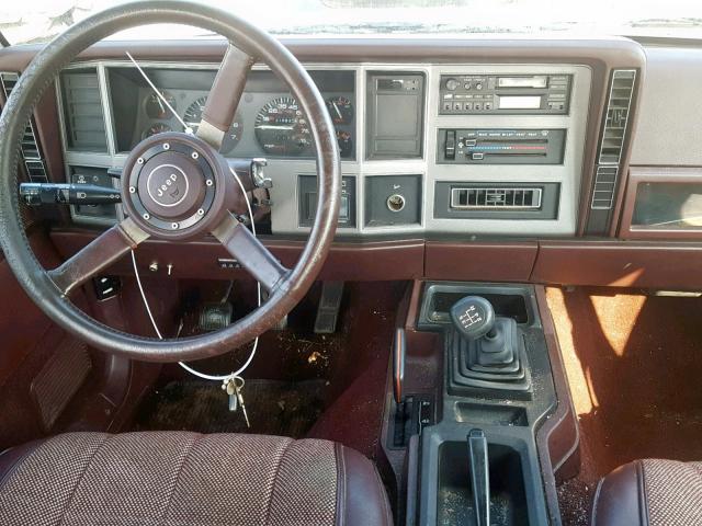 1J4FJ58L4LL191549 - 1990 JEEP CHEROKEE L MAROON photo 9