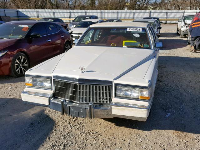 1G6DW54EXMR713656 - 1991 CADILLAC BROUGHAM WHITE photo 9