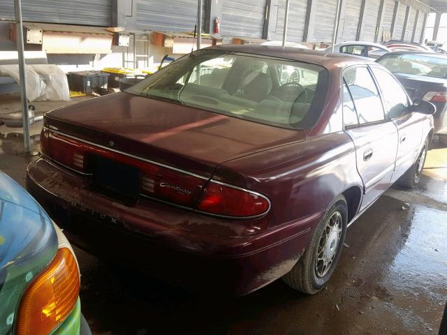 2G4WS52J511189107 - 2001 BUICK CENTURY CU BURGUNDY photo 4