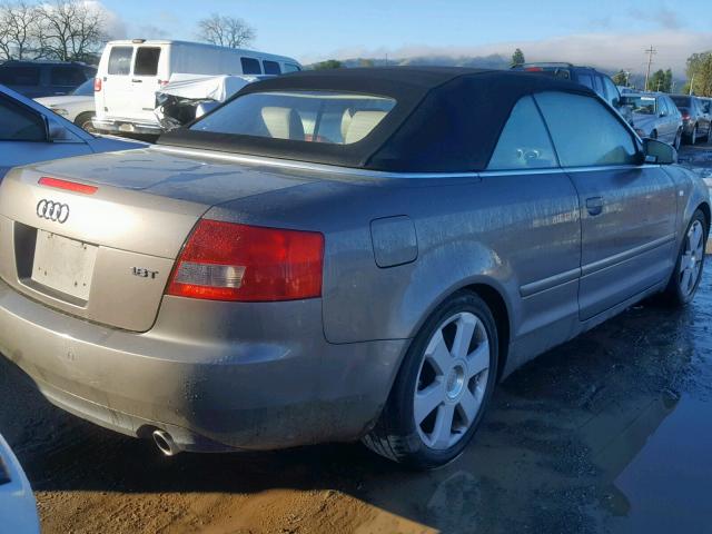 WAUAC48H06K001723 - 2006 AUDI A4 1.8 CAB BEIGE photo 4