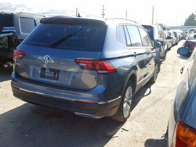 3VV3B7AX0JM110574 - 2018 VOLKSWAGEN TIGUAN SE GRAY photo 4