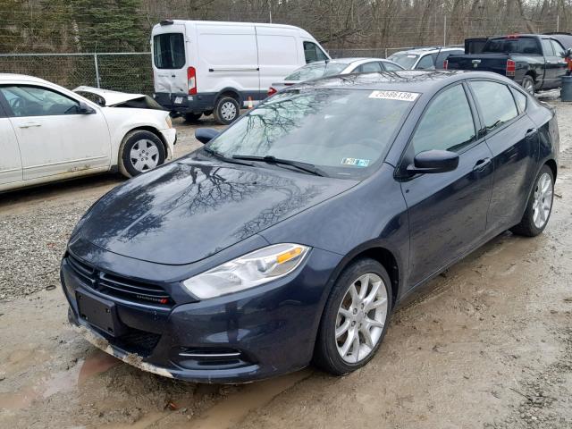 1C3CDFBH6DD185245 - 2013 DODGE DART SXT GRAY photo 2