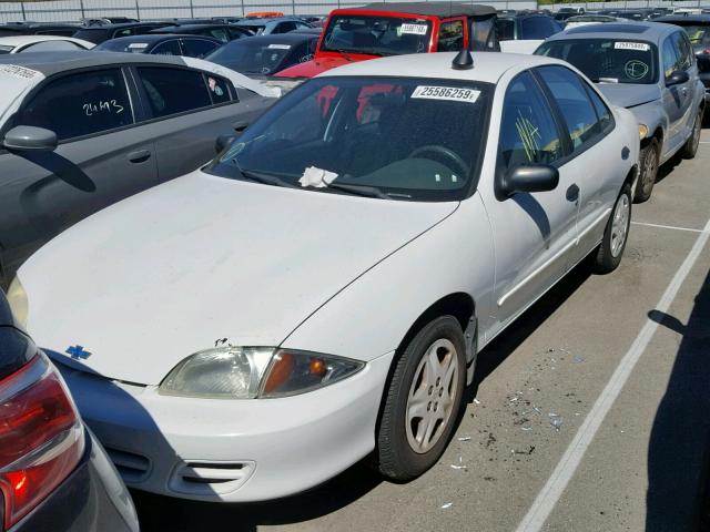 1G1JF524X27193146 - 2002 CHEVROLET CAVALIER L WHITE photo 2