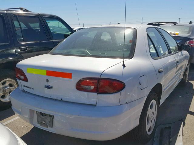 1G1JF524X27193146 - 2002 CHEVROLET CAVALIER L WHITE photo 4