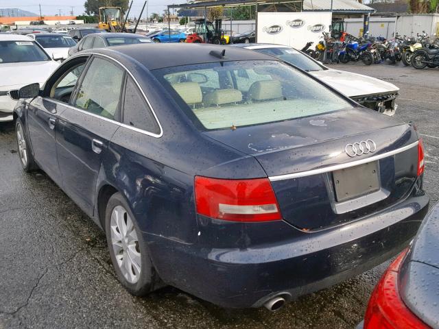 WAUDG74F05N098040 - 2005 AUDI A6 3.2 QUA BLUE photo 3