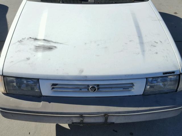 3MABM1255KR625458 - 1989 MERCURY TRACER WHITE photo 7