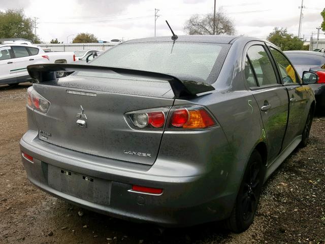 JA32U2FU2HU010406 - 2017 MITSUBISHI LANCER ES GRAY photo 4