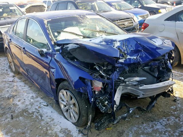 4T1B11HK7JU512412 - 2018 TOYOTA CAMRY L BLUE photo 1