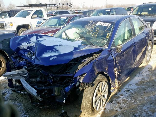 4T1B11HK7JU512412 - 2018 TOYOTA CAMRY L BLUE photo 9