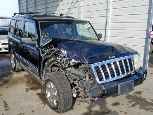 1J8HH58N46C214854 - 2006 JEEP COMMANDER BLACK photo 1