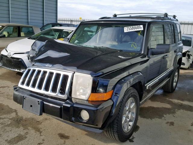 1J8HH58N46C214854 - 2006 JEEP COMMANDER BLACK photo 2