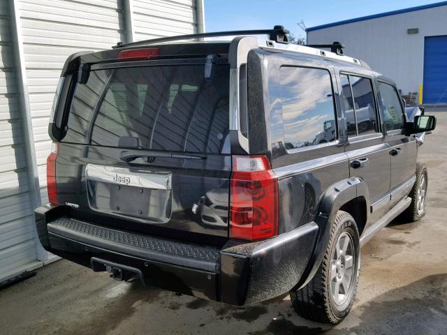 1J8HH58N46C214854 - 2006 JEEP COMMANDER BLACK photo 4