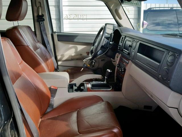 1J8HH58N46C214854 - 2006 JEEP COMMANDER BLACK photo 5