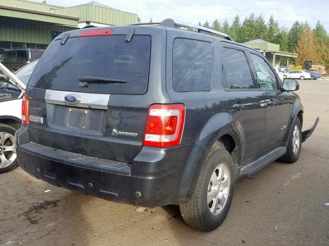 1FMCU59359KB78852 - 2009 FORD ESCAPE HYB CHARCOAL photo 4