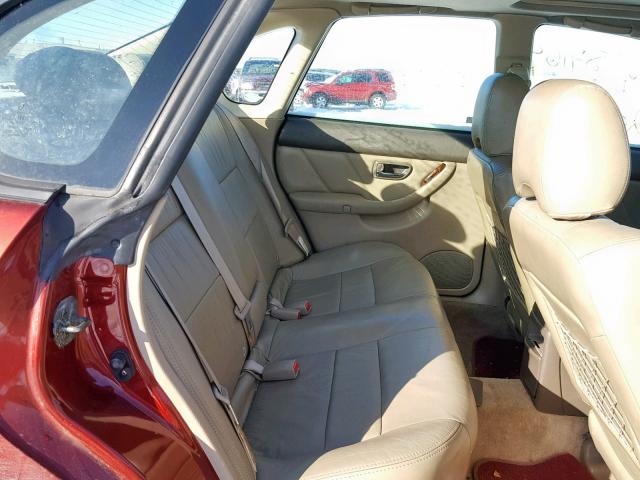 4S3BE896827200893 - 2002 SUBARU LEGACY OUT RED photo 6