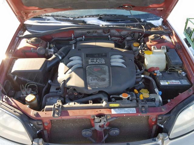 4S3BE896827200893 - 2002 SUBARU LEGACY OUT RED photo 7